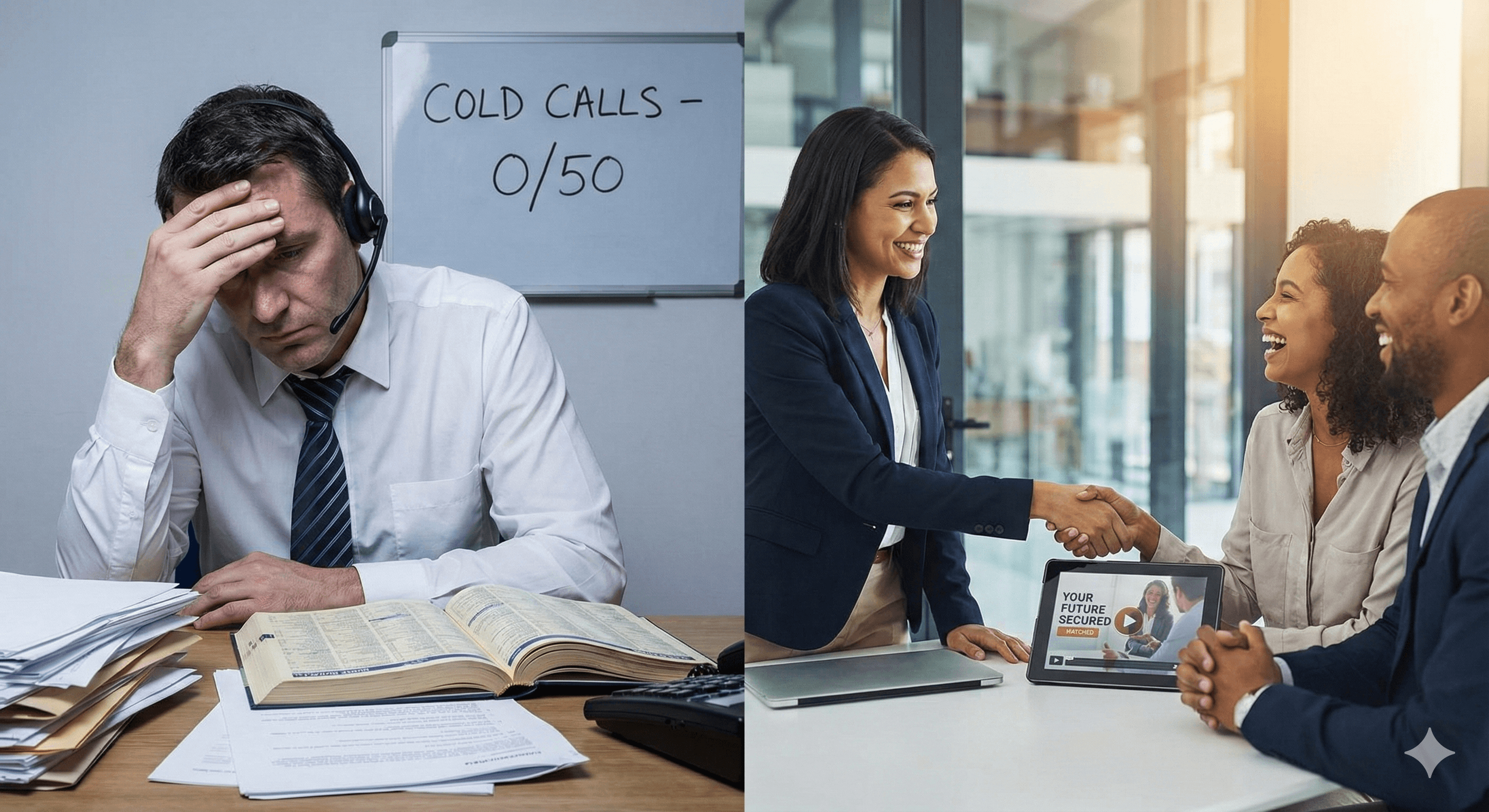Cold calling versus branded lead advertising
