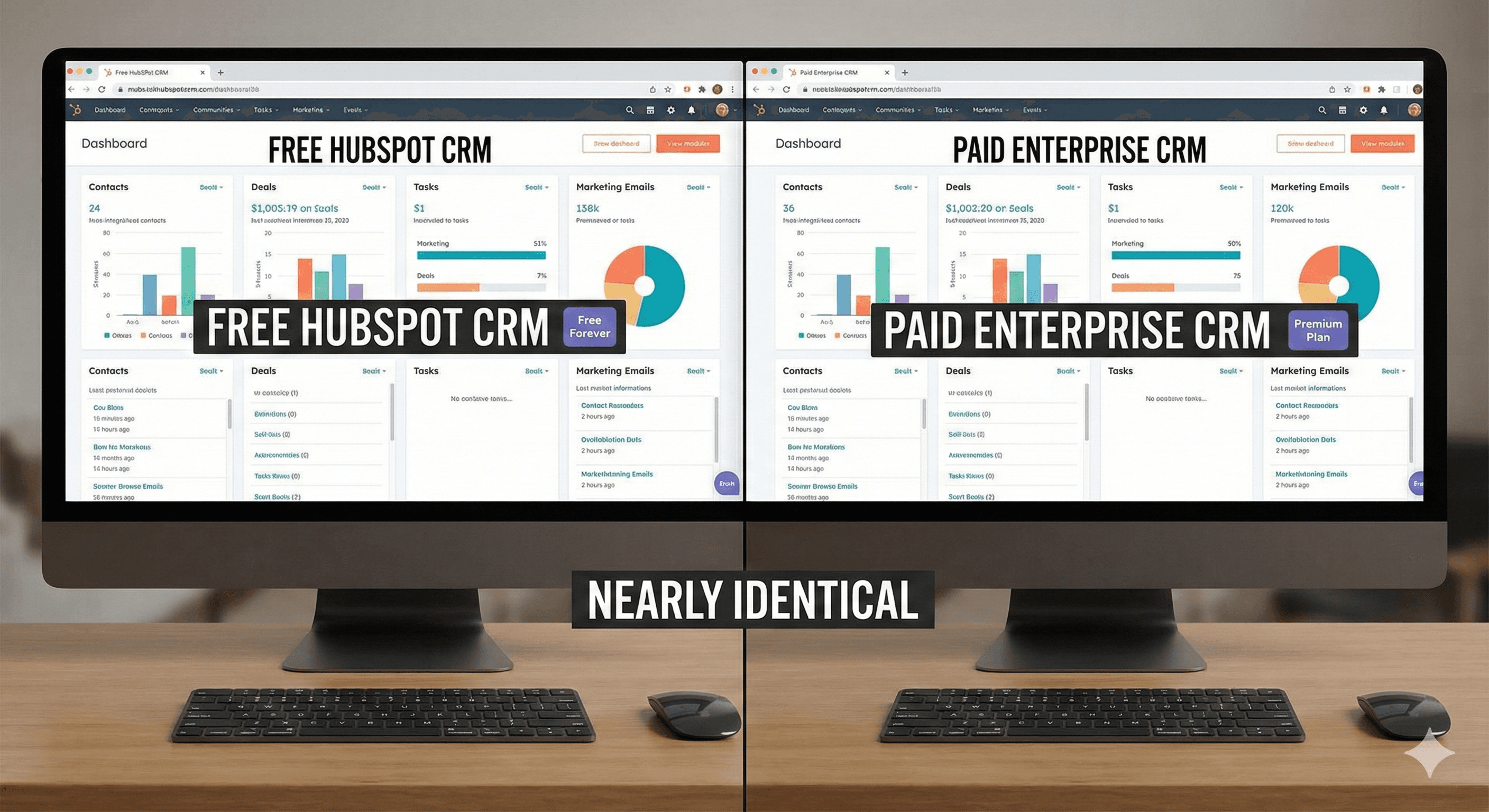 Free CRM vs paid CRM comparison for insurance agents
